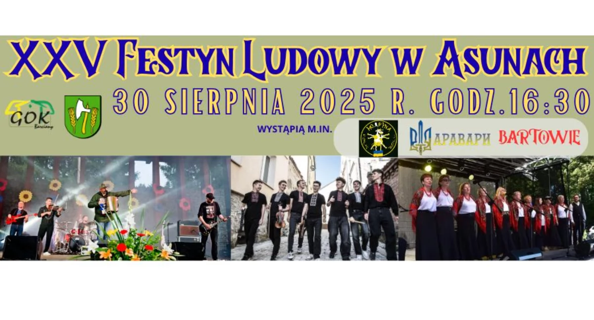 Muzyka, Festyn Ludowy Asunach barwne święto muzyki tradycji ludowej sierpnia - zdjęcie, fotografia