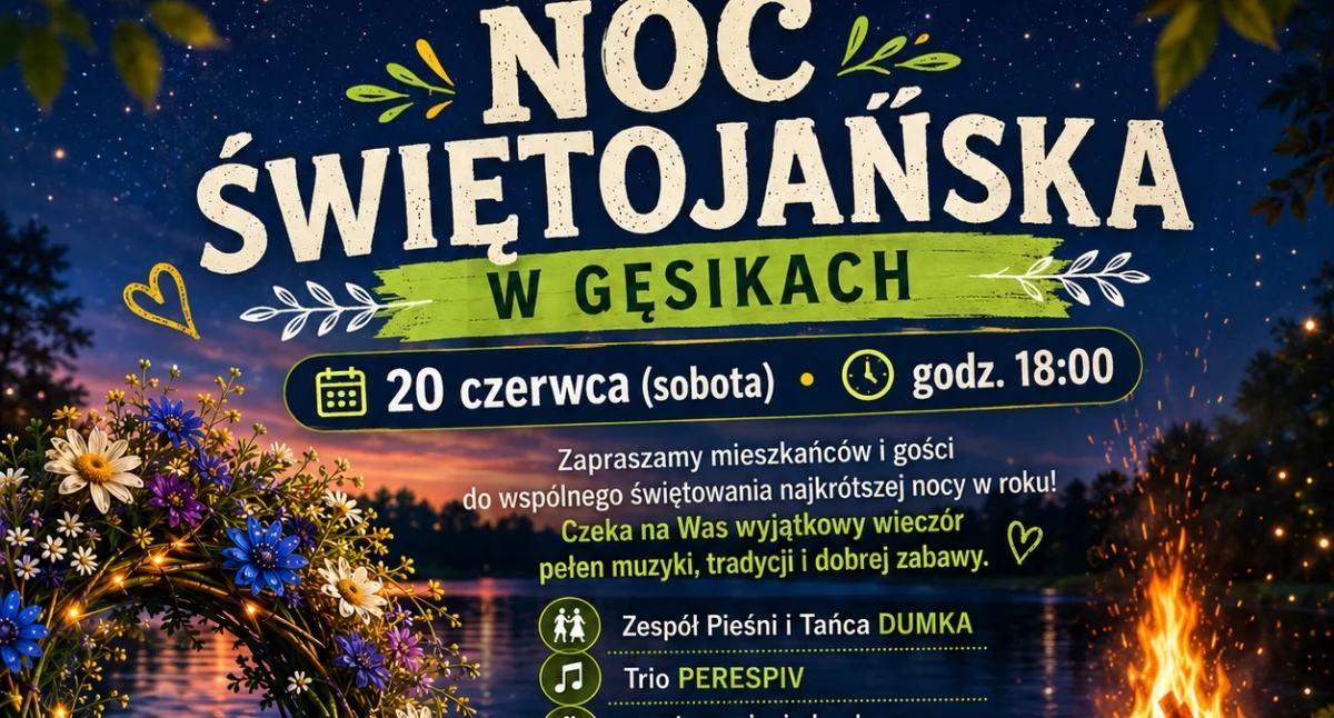 Muzyka, Świętojańska Gęsikach Muzyka tradycja poszukiwanie Kwiatu Paproci - zdjęcie, fotografia