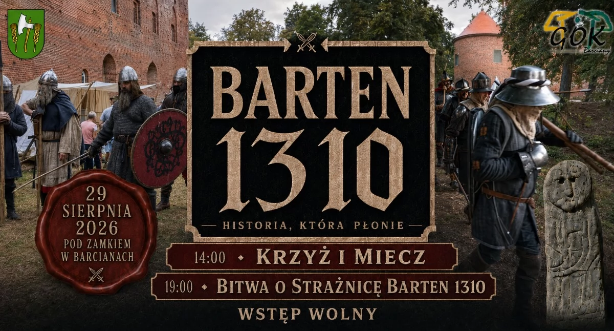 Historia, BARTEN historia która płonie Wielkie widowisko zamkiem Barcianach - zdjęcie, fotografia