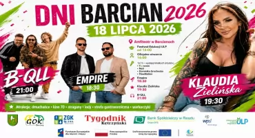 Dni Barcian 2026. Muzyka, lokalne talenty i Festiwal Edukacji ULP w amfiteatrze