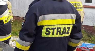 W Kętrzynie spłonął ciągnik i samochód ciężarowy. 